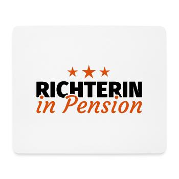 Richterin Pension Ruhestand Rente - Mousepad (Querformat) - Weiß - Vorne