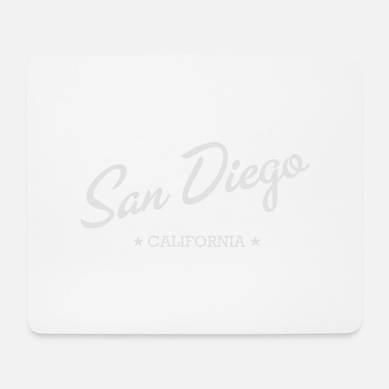 San Diego - Mousepad (Querformat) - Weiß