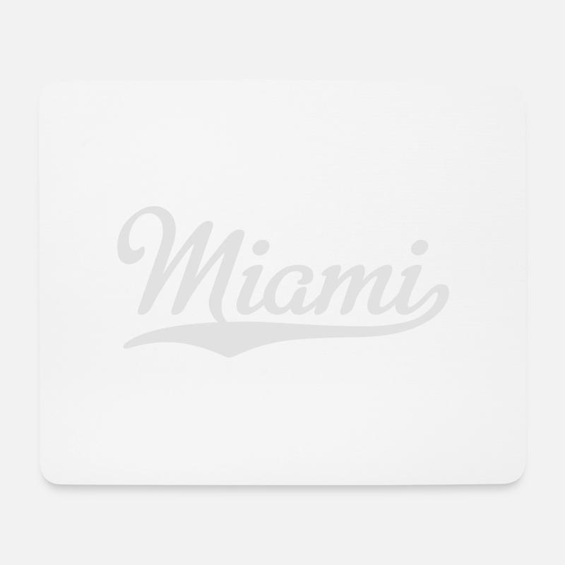 Miami - Mousepad (Querformat) - Weiß