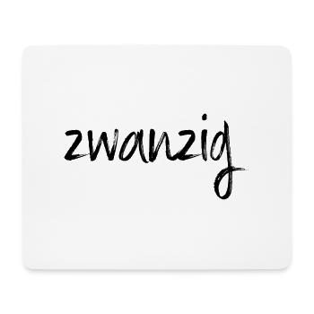 20 zwanzig 20. Geburtstag Geschenk - Mousepad (Querformat) - Weiß - Vorne