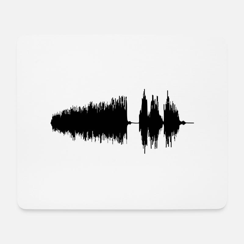 Waveform - Mouse Pad (horizontal) - white