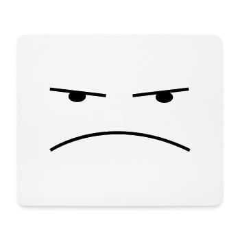 Smiley Sauer - Mousepad (Querformat) - Weiß - Vorne