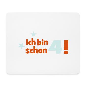 4 - Mousepad (Querformat) - Weiß - Vorne