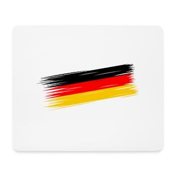 Deutschland Flagge - Mousepad (Querformat) - Weiß - Vorne
