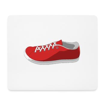 Shoe Rendering - Mouse Pad (horizontal) - white - Front