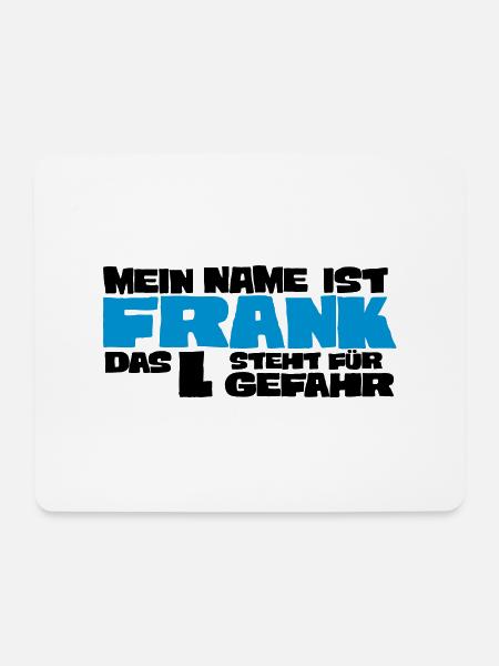 frank - Mousepad (Querformat) - Weiß