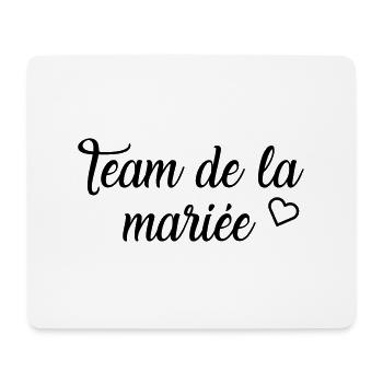 Team der Braut - Mousepad (Querformat) - Weiß - Vorne