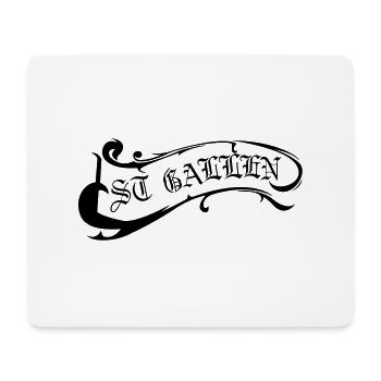St. Gallen Logo - Mousepad (Querformat) - Weiß - Vorne