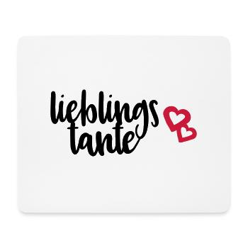 Lieblingstante Tante beste Tante Spruch Geschenk - Mousepad (Querformat) - Weiß - Vorne