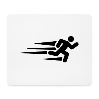running__man_f1 - Tapis de souris (format paysage) - blanc - Devant