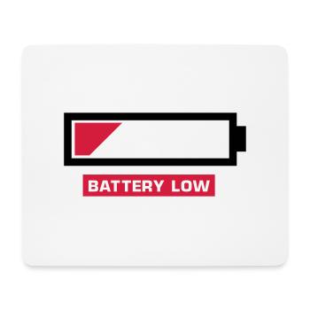 battery_low__f2 - Tapis de souris (format paysage) - blanc - Devant