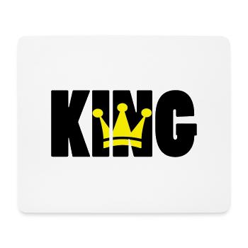KING ! - Mousepad (Querformat) - Weiß - Vorne