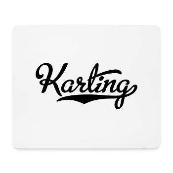 go-kart - Mouse Pad (horizontal) - white - Front
