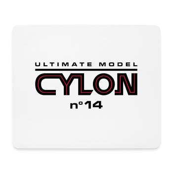 Ultimate model cylon n°14 - Tapis de souris (format paysage) - blanc - Devant