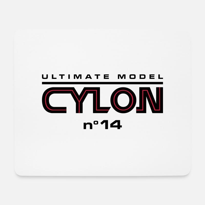 Ultimate model cylon n°14 - Mousepad (Querformat) - Weiß