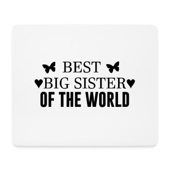 Beste Schwester - Mousepad (Querformat) - Weiß - Vorne