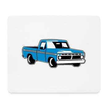 klassicher Pickup - Tapis de souris (format paysage) - blanc - Devant