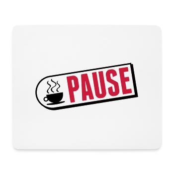 kaffee_pause_tm2 - Mousepad (Querformat) - Weiß - Vorne
