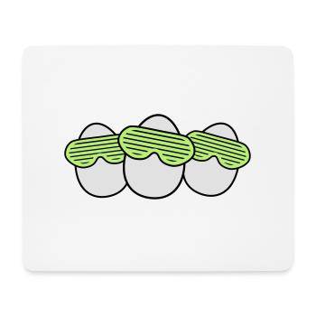 Funky Egg Crew - Mouse Pad (horizontal) - white - Front