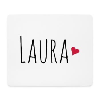 Laura | Tochter Freundin Mutter Geschenk - Mousepad (Querformat) - Weiß - Vorne