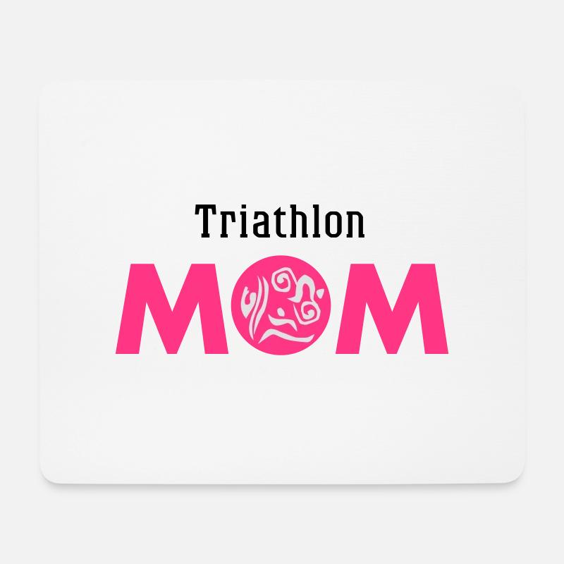 Triathlon MOM - Mousepad (Querformat) - Weiß