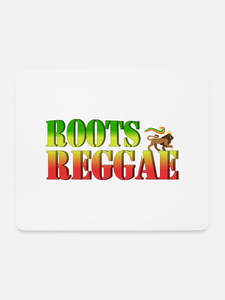 Roots Reggae Lion - Mousepad (Querformat) - Weiß