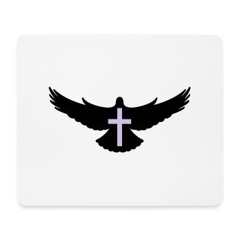 taube_heiliger_geist2 - Mousepad (Querformat) - Weiß - Vorne