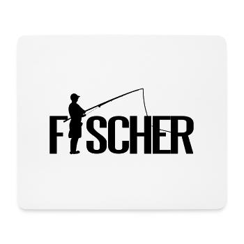Fischer - Mousepad (Querformat) - Weiß - Vorne