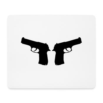 gun_1 - Mousepad (Querformat) - Weiß - Vorne