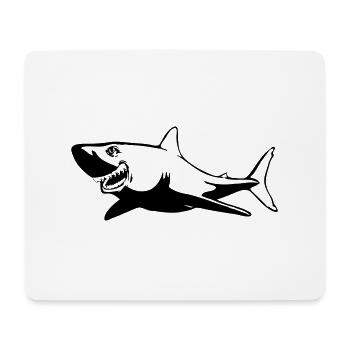 Poisson requin dangereux - Tapis de souris (format paysage) - blanc - Devant
