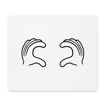 Access 2 hands grab tits pinching boobs boobs comi - Mouse Pad (horizontal) - white - Front