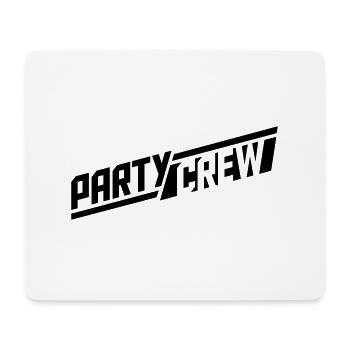 cool logo party crew amis équipe crew club design - Tapis de souris (format paysage) - blanc - Devant