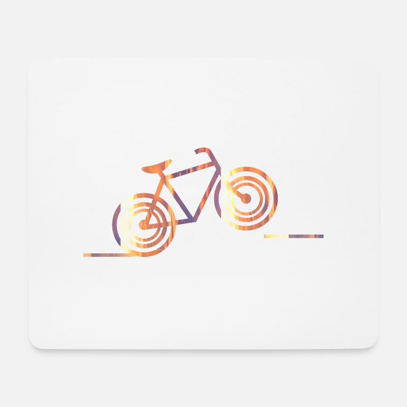 bike (b) - Mousepad (Querformat) - Weiß