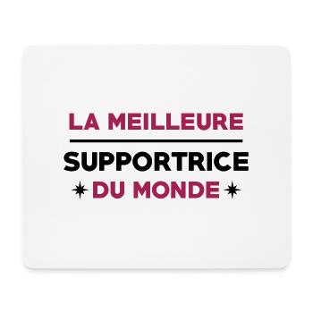 Supporter / Supportrice / Sport / Supporteur - Tapis de souris (format paysage) - blanc - Devant