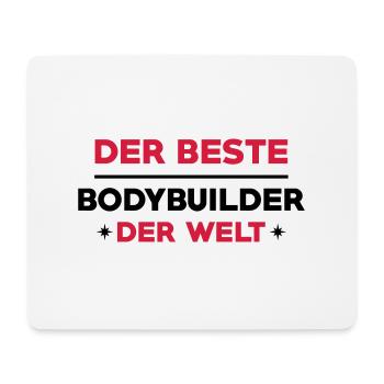 Bodybuilder Bodybuilding Kräftig Muskulös Fitness - Mousepad (Querformat) - Weiß - Vorne