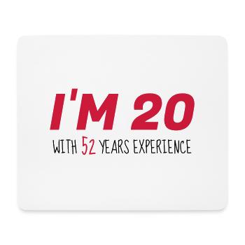 72 - Birthday - Anniversaire - Geburtstag - Humor - Mouse Pad (horizontal) - white - Front