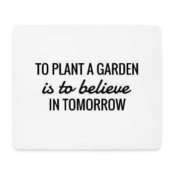 Garden - Gardener - Gardening - Green - Nature - Tapis de souris (format paysage) - blanc - Devant