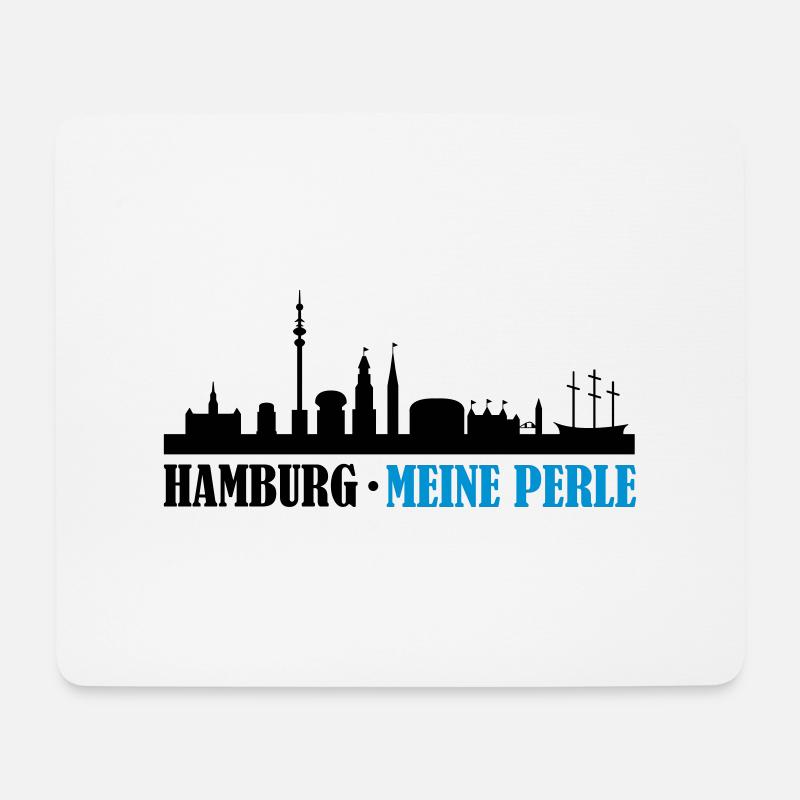 hamburg_meine_perle_02 - Mousepad (Querformat) - Weiß