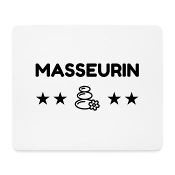 Massage / Masseur / Masseuse / Job - Mousepad (Querformat) - Weiß - Vorne