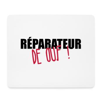 réparateur / réparation / réparer / bricolage - Tapis de souris (format paysage) - blanc - Devant