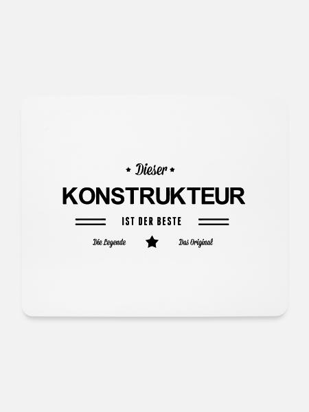 Bester Konstrukteur - Mousepad (Querformat) - Weiß