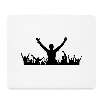 Menschen - Gruppe Fans - Mousepad (Querformat) - Weiß - Vorne
