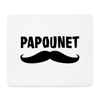 Papounet - Tapis de souris (format paysage) - blanc - Devant