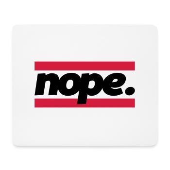 nope graphic - Mousepad (Querformat) - Weiß - Vorne