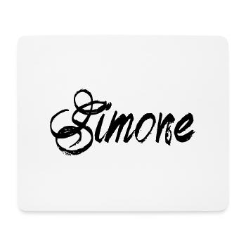 Simone - Mousepad (Querformat) - Weiß - Vorne