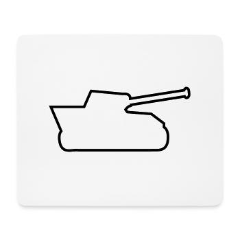 tank - Mouse Pad (horizontal) - white - Front