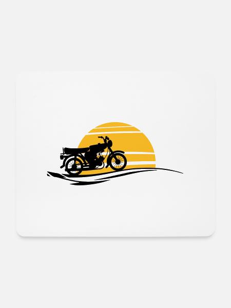 Fahrzeug - Simson Sonne - Mousepad (Querformat) - Weiß