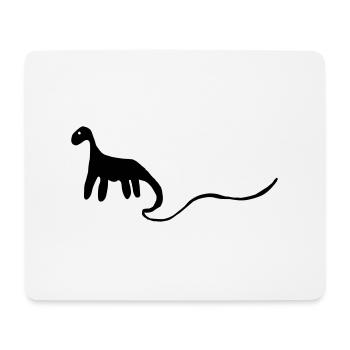 Dino Fan - Mousepad (Querformat) - Weiß - Vorne