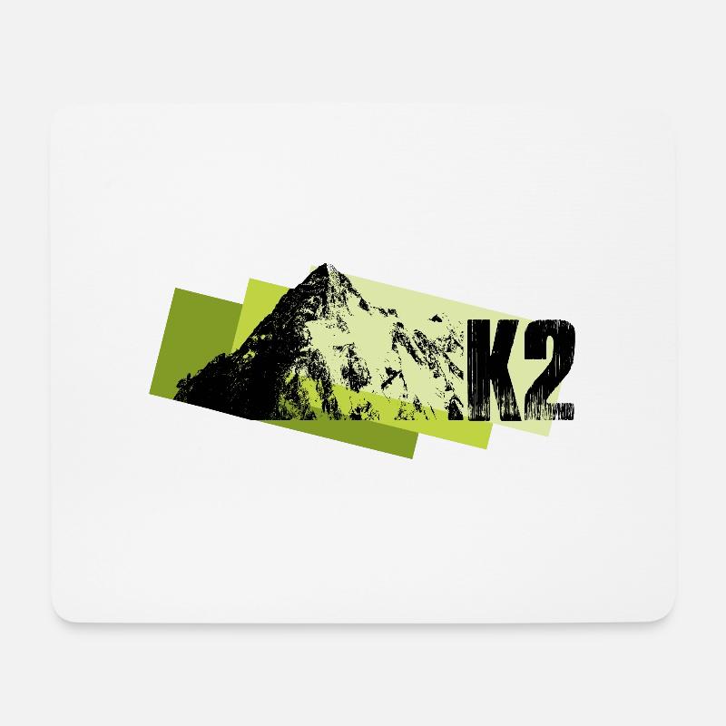 K2 - Mousepad (Querformat) - Weiß