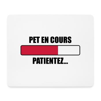 Pet en cours, patientez... - Tapis de souris (format paysage) - blanc - Devant